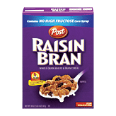 Post Raisin Bran whole wheat & bran cereal Full-Size Picture